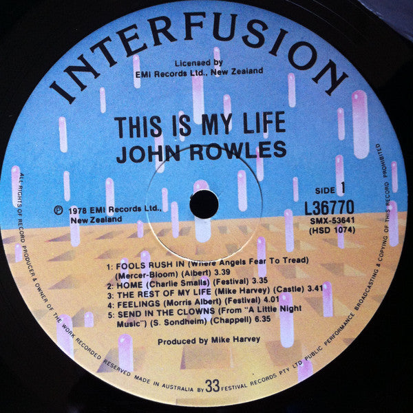 John Rowles : This Is My Life (LP)