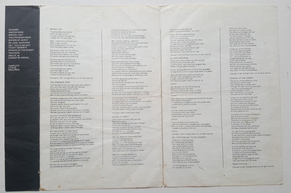 Leonard Cohen : Songs Of Leonard Cohen (LP, Album)