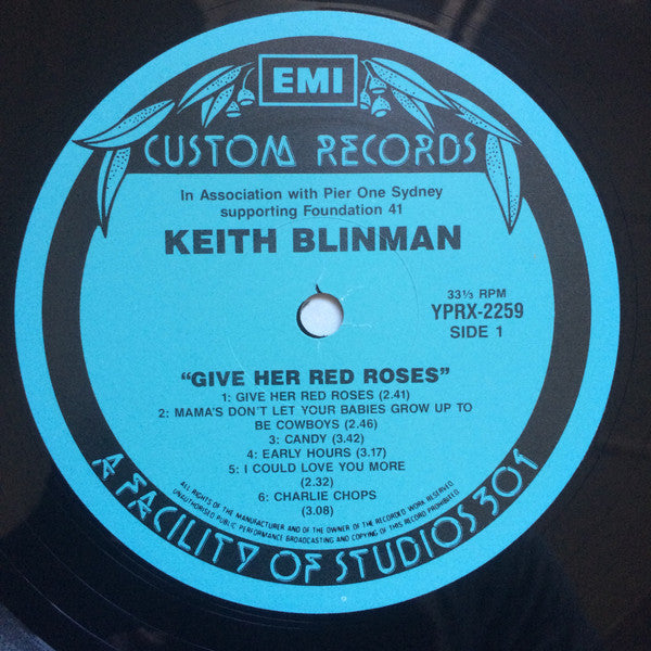 Keith Blinman : If You Love Her Give Her Red Roses (LP)