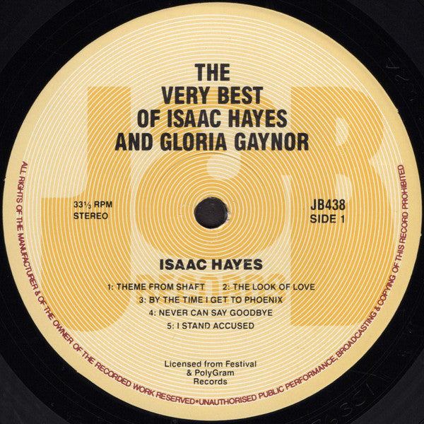 Isaac Hayes / Gloria Gaynor : The Very Best Of  (LP, Comp)