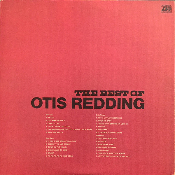Otis Redding : The Best Of Otis Redding (2xLP, Comp, RE, Gat)