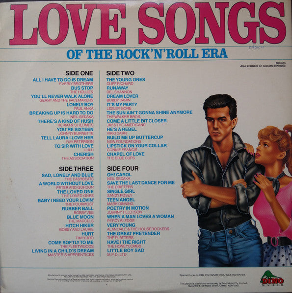 Various : Love Songs Of The Rock 'N' Roll Era (2xLP, Album, Comp)