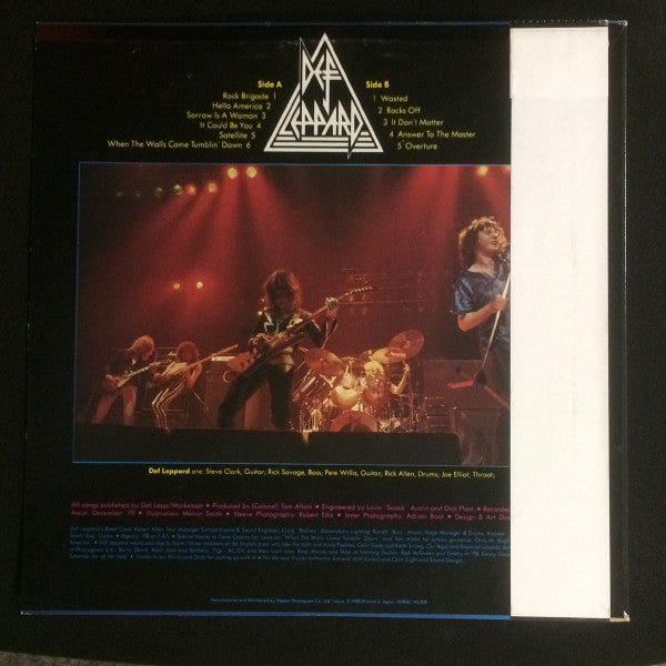 Def Leppard : On Through The Night (LP, Album, RE)