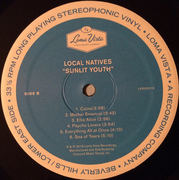 Local Natives : Sunlit Youth (LP, Album)