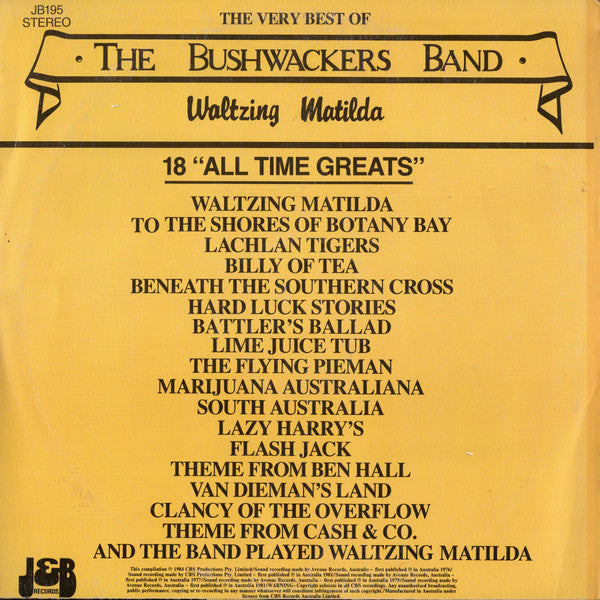 The Bushwackers : Waltzing Matilda (LP, Comp)