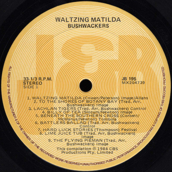 The Bushwackers : Waltzing Matilda (LP, Comp)