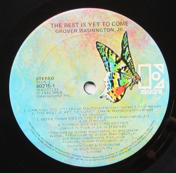 Grover Washington, Jr. : The Best Is Yet To Come (LP, Album)