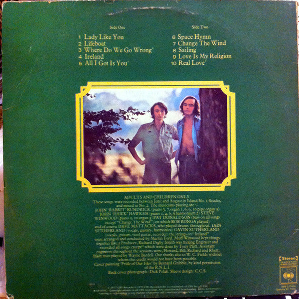 Sutherland Brothers : Lifeboat (LP, Album)