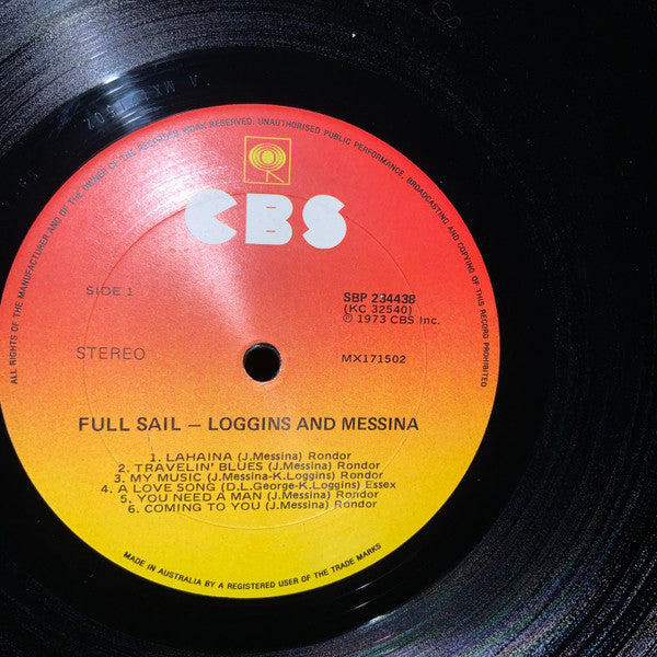 Loggins And Messina : Full Sail (LP, Album)
