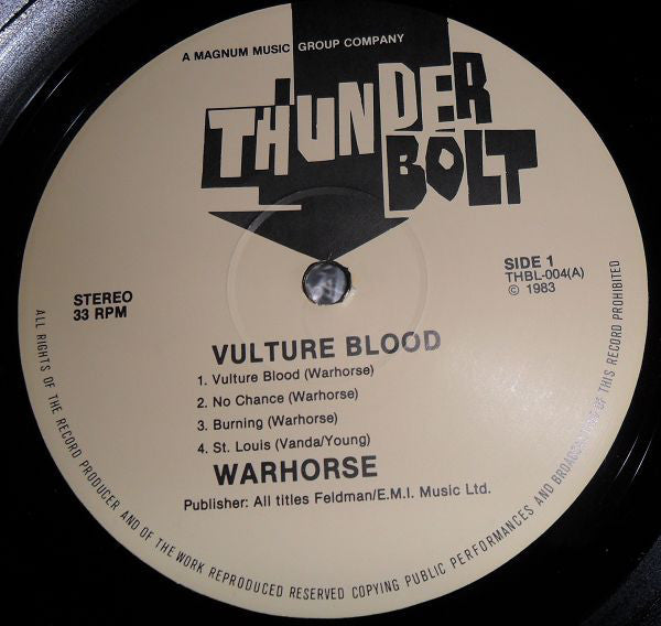 Warhorse (2) : Vulture Blood (LP, Album, RE)