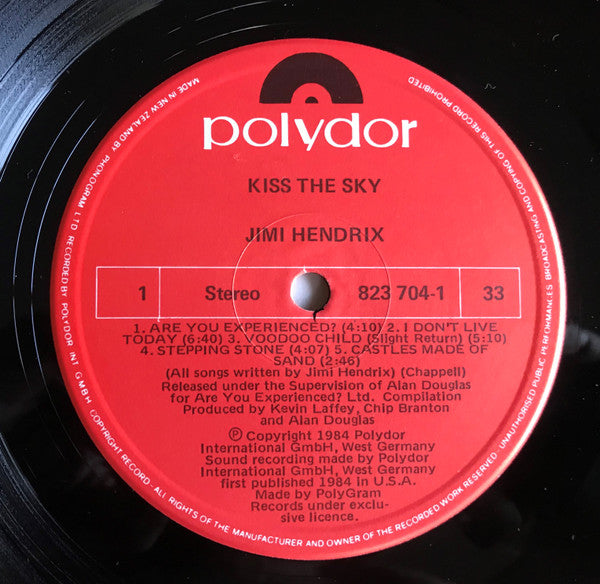 Jimi Hendrix : Kiss The Sky (LP, Comp)