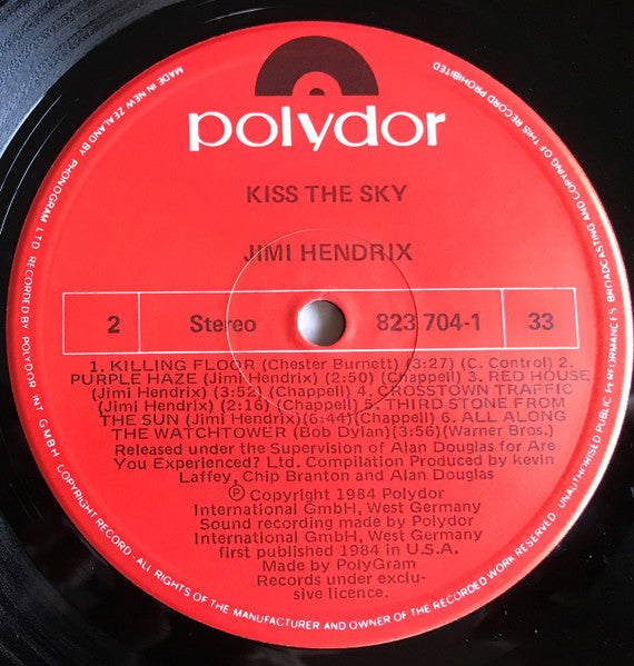 Jimi Hendrix : Kiss The Sky (LP, Comp)