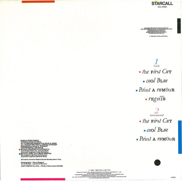 Eurythmics : Touch Dance (12", EP, Comp)