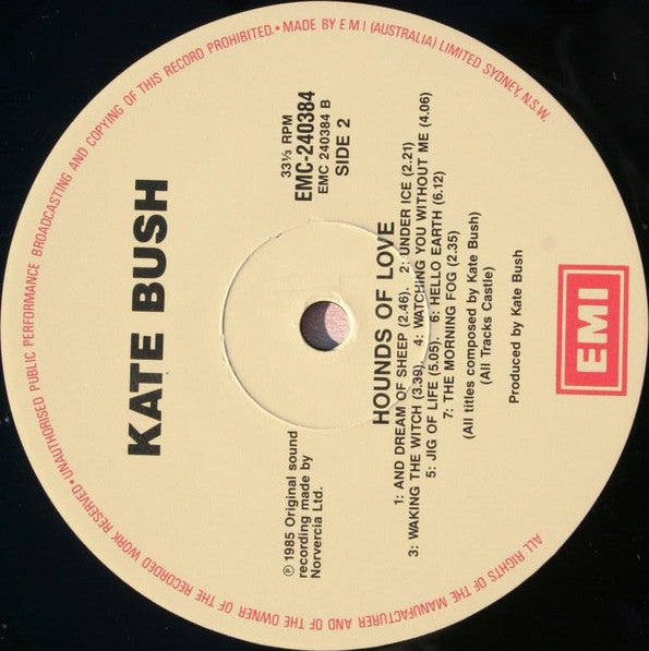 Kate Bush : Hounds Of Love (LP, Album)