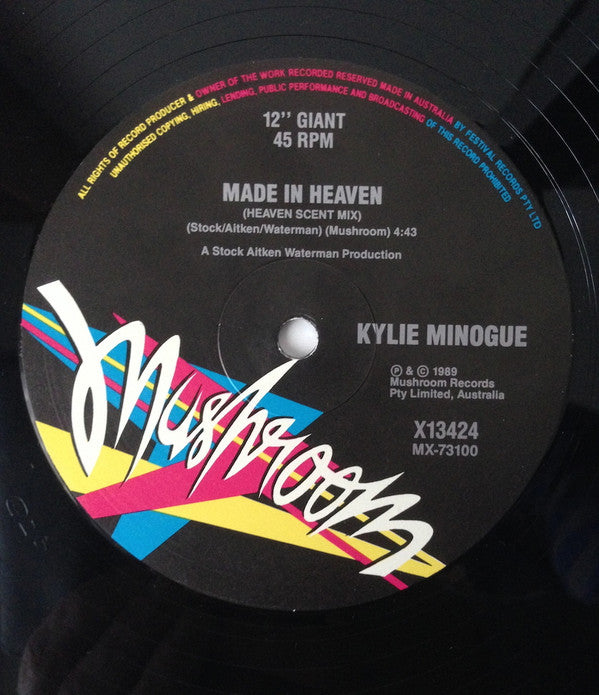 Kylie Minogue : Never Too Late (12", Single, Ltd)