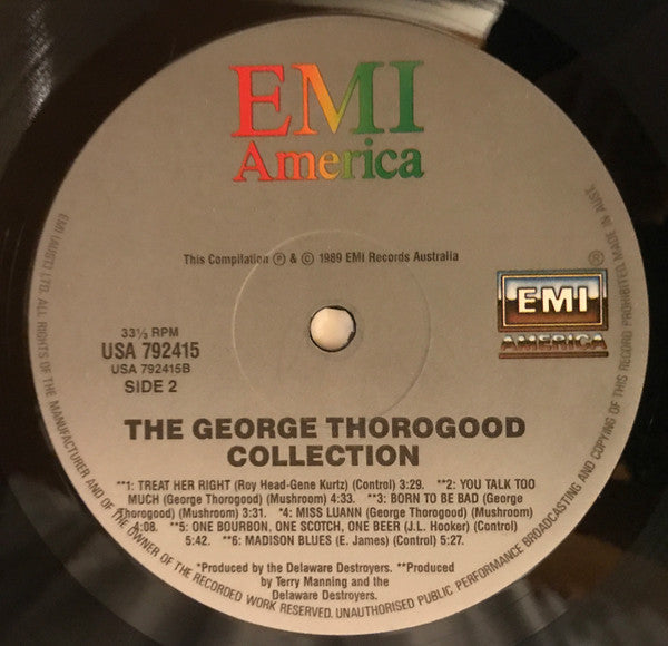 George Thorogood & The Destroyers : The George Thorogood Collection (LP, Comp)