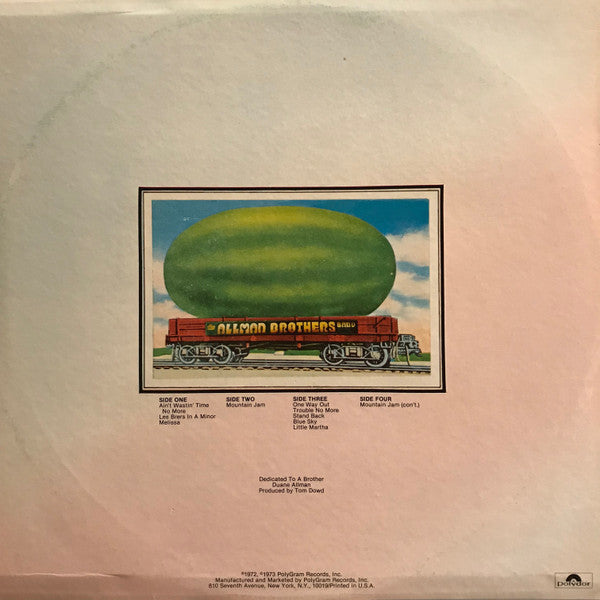 The Allman Brothers Band : Eat A Peach (2xLP, Album, RE, Kee)