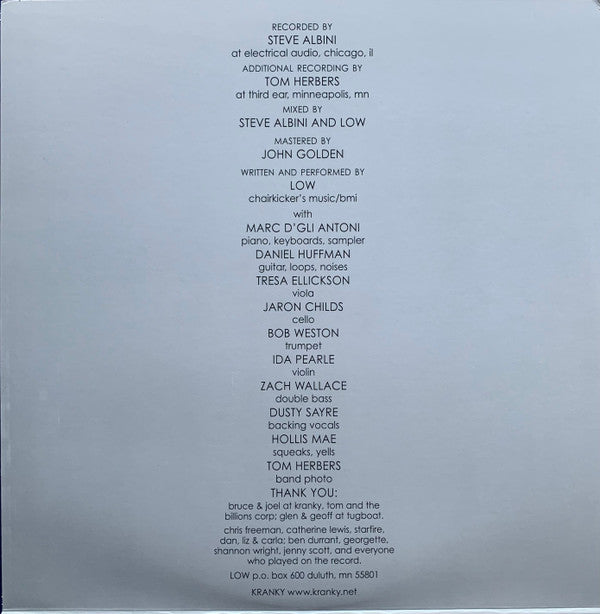 Low : Things We Lost In The Fire (LP, Album + LP, S/Sided, Etch + Album, RE, RP)
