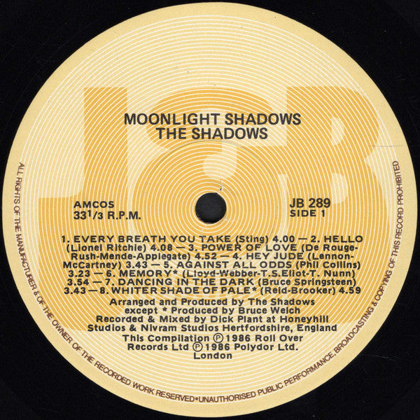 The Shadows : Moonlight Shadows (LP, Album)