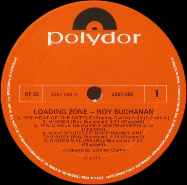 Roy Buchanan : Loading Zone (LP, Album)