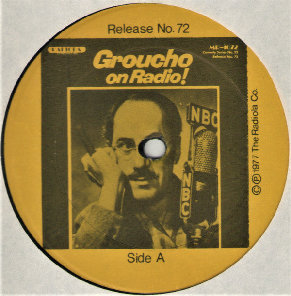 Groucho Marx : Groucho On Radio! (LP, Album, Comp)