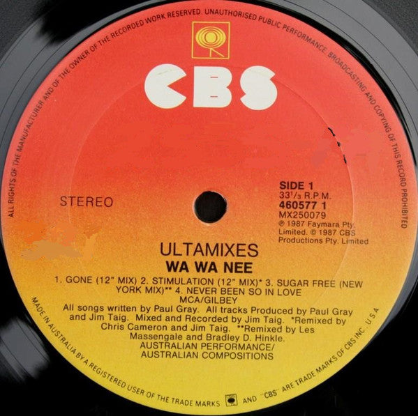 Wa Wa Nee : Ulta Mixes (LP, Album)