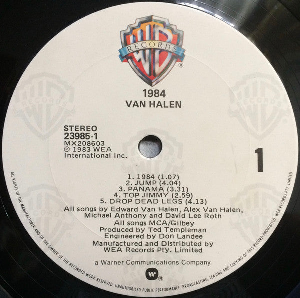 Van Halen : 1984 (LP, Album, MCA)