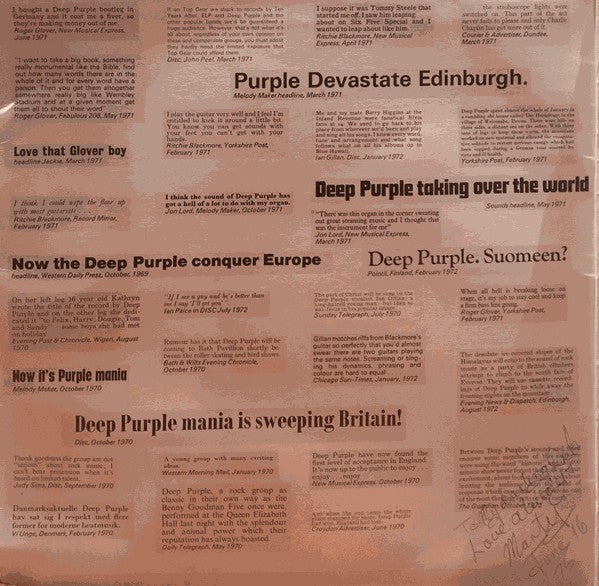 Deep Purple : Who Do We Think We Are (LP, Album, Gat)