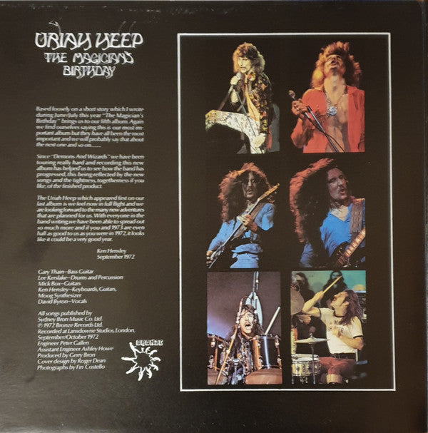 Uriah Heep : The Magician's Birthday (LP, Album, RE, Gat)