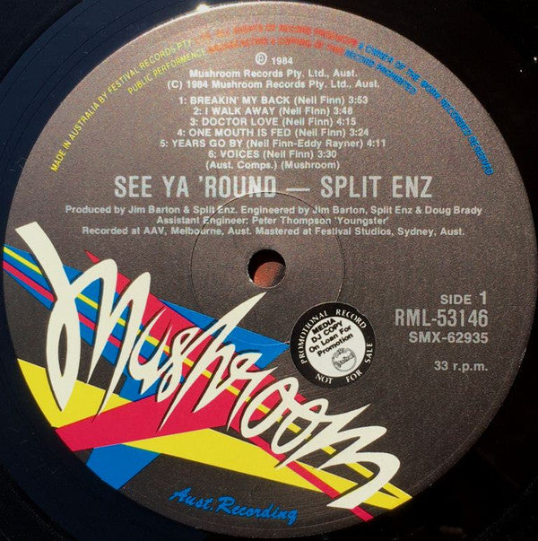Split Enz : See Ya 'Round (LP, Album)
