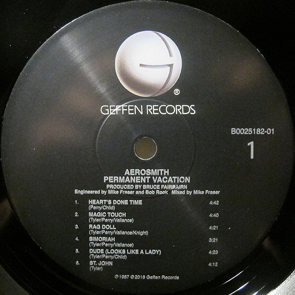 Aerosmith : Permanent Vacation (LP, Album, RE, 180)