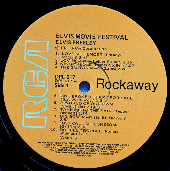 Elvis Presley : Movie Festival (LP, Comp)