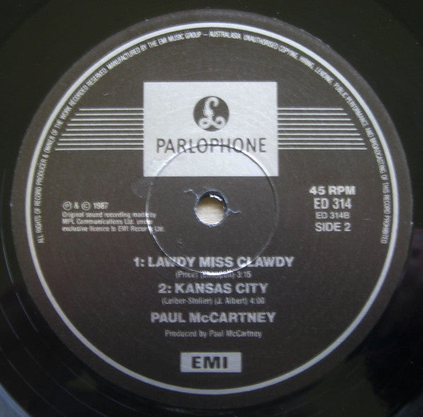 Paul McCartney : Once Upon A Long Ago (12", Single)