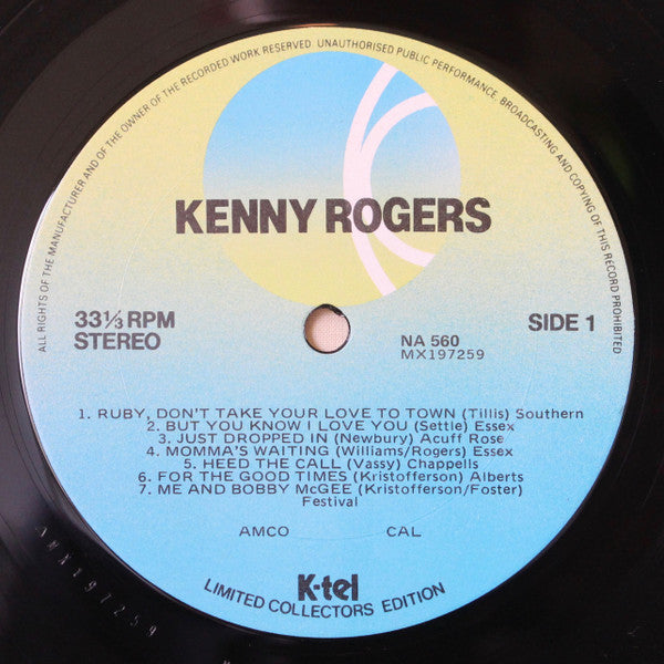 Kenny Rogers : The Kenny Rogers Story  (LP, Comp, Ltd)