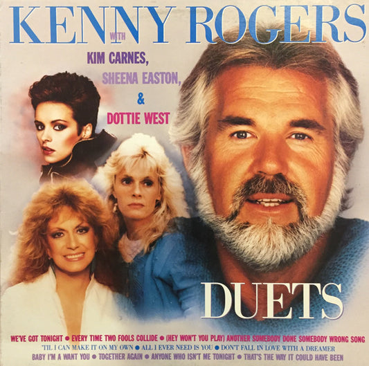 Kenny Rogers With Kim Carnes, Sheena Easton & Dottie West : Duets (LP, Comp)