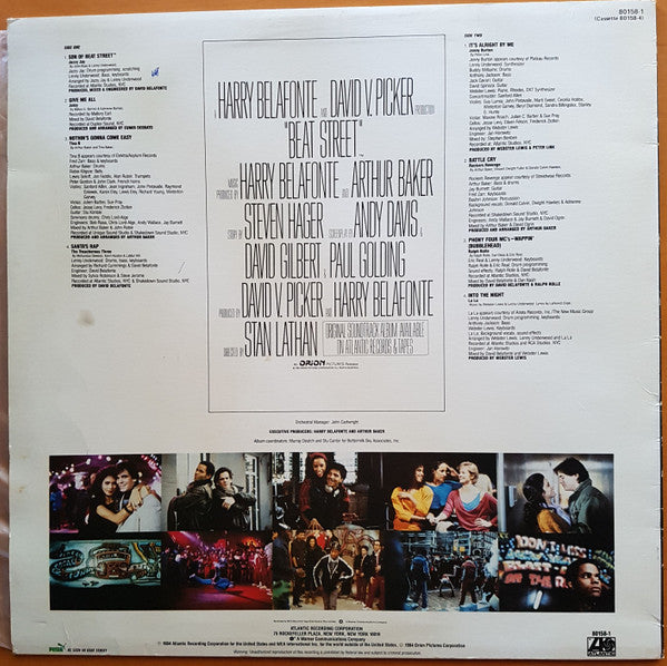 Various : Beat Street (Original Motion Picture Soundtrack) - Volume 2 (LP, Comp)