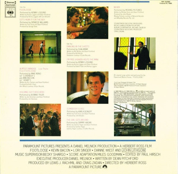 Various : Footloose (Original Soundtrack Of The Paramount Motion Picture) (LP, Comp)