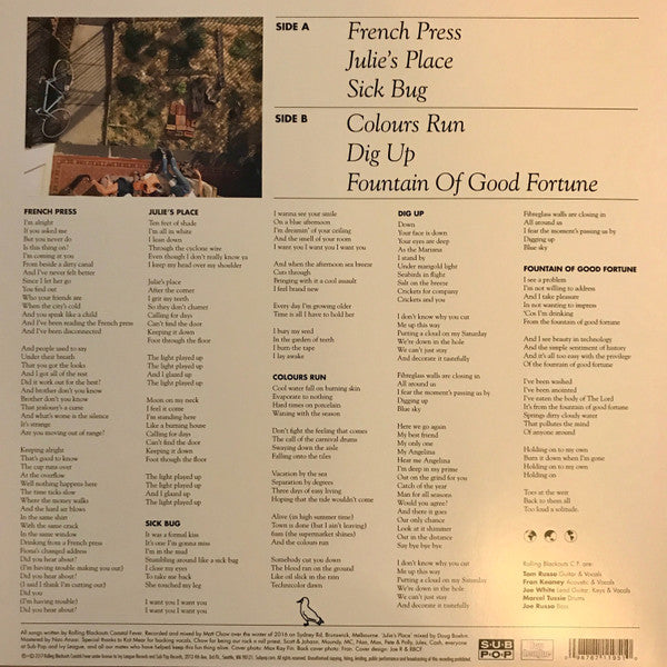 Rolling Blackouts C.F.* : The French Press (12", EP)