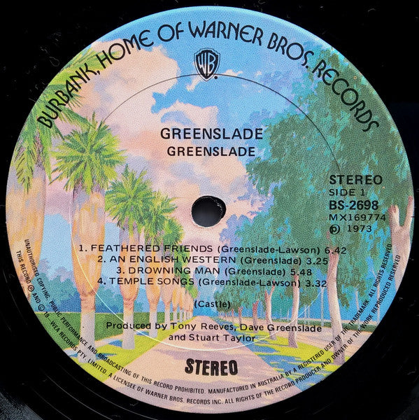 Greenslade : Greenslade (LP, Album, Gat)