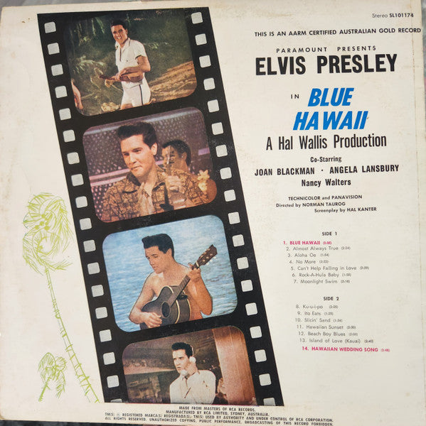 Elvis Presley : Blue Hawaii (LP, Album, RE, Ora)