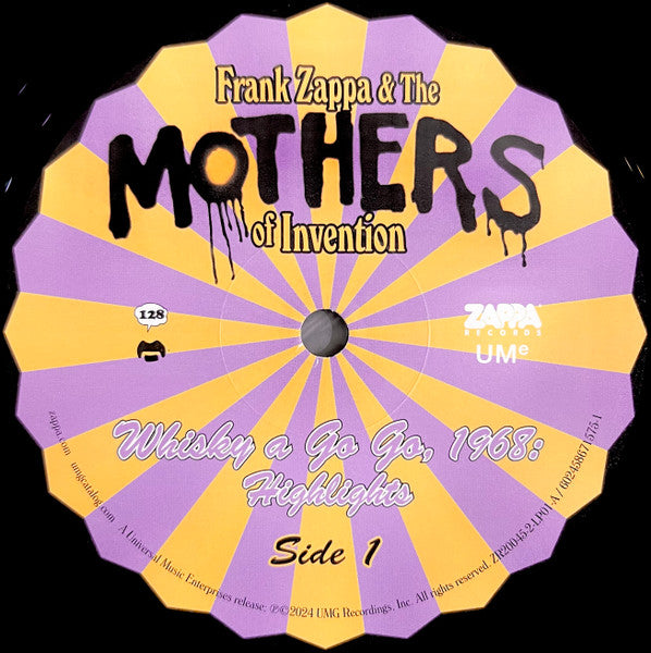 Frank Zappa & The Mothers - Whisky A Go Go, 1968: Highlights (2xLP, Album, 180)
