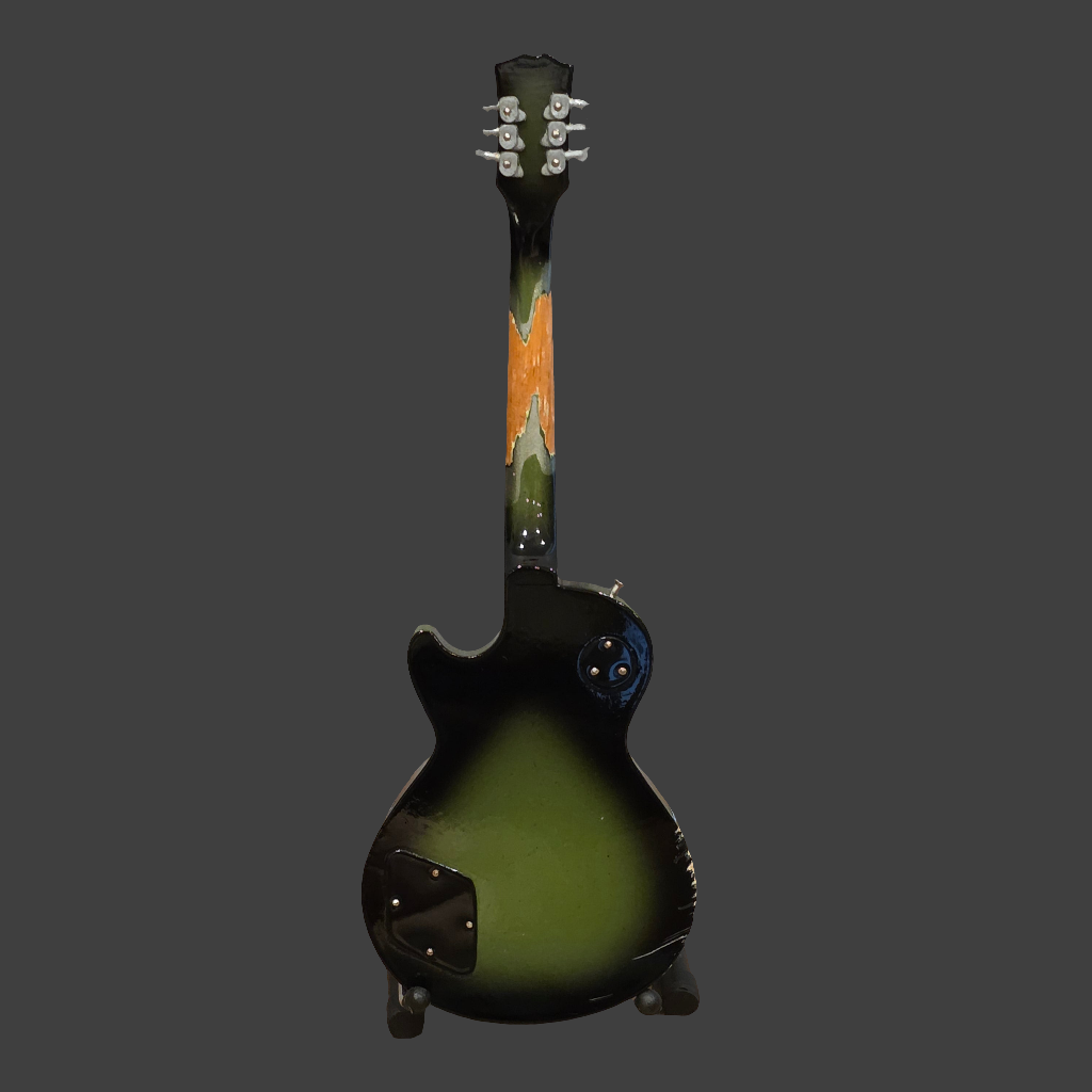 Miniature Guitar - TOOL Gibson Les Paul Roadworn - Model Guitar Inc Stand