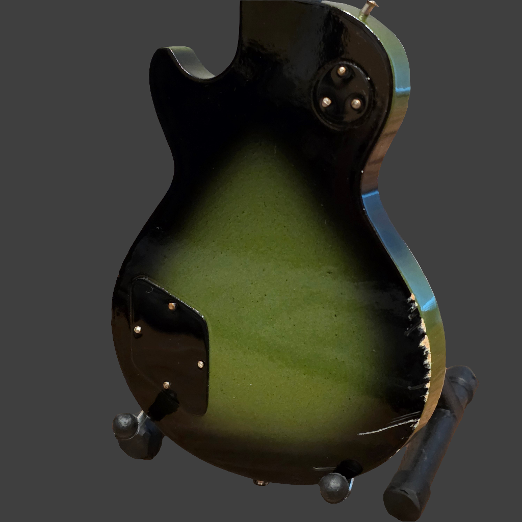 Miniature Guitar - TOOL Gibson Les Paul Roadworn - Model Guitar Inc Stand
