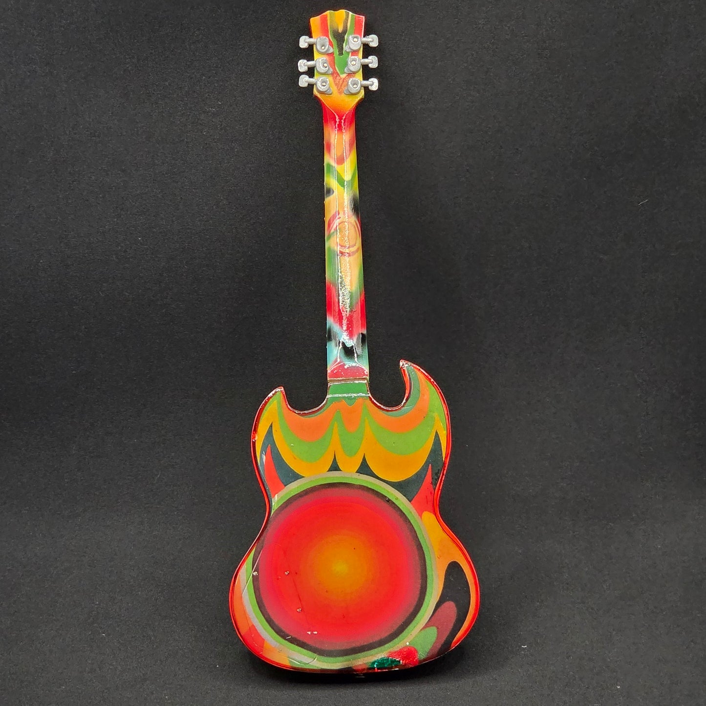 Miniature Guitar - Eric Clapton The Fool SG Gibson - Model Guitar Inc Stand