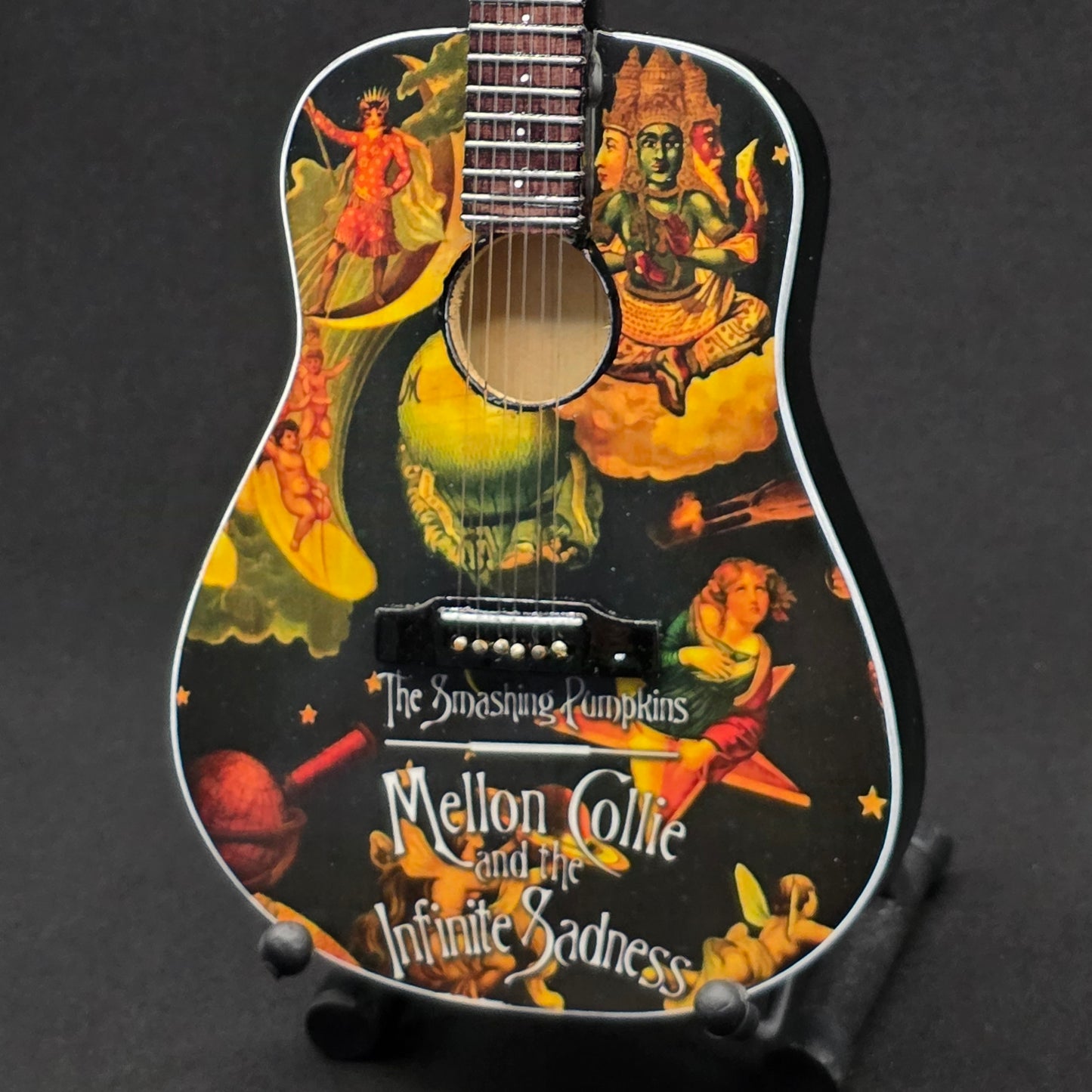 Miniature Guitar - Smashing Pumpkins Mellon Collie and the Infinite Sadness Billy Corgan - Model Guitar Inc Stand