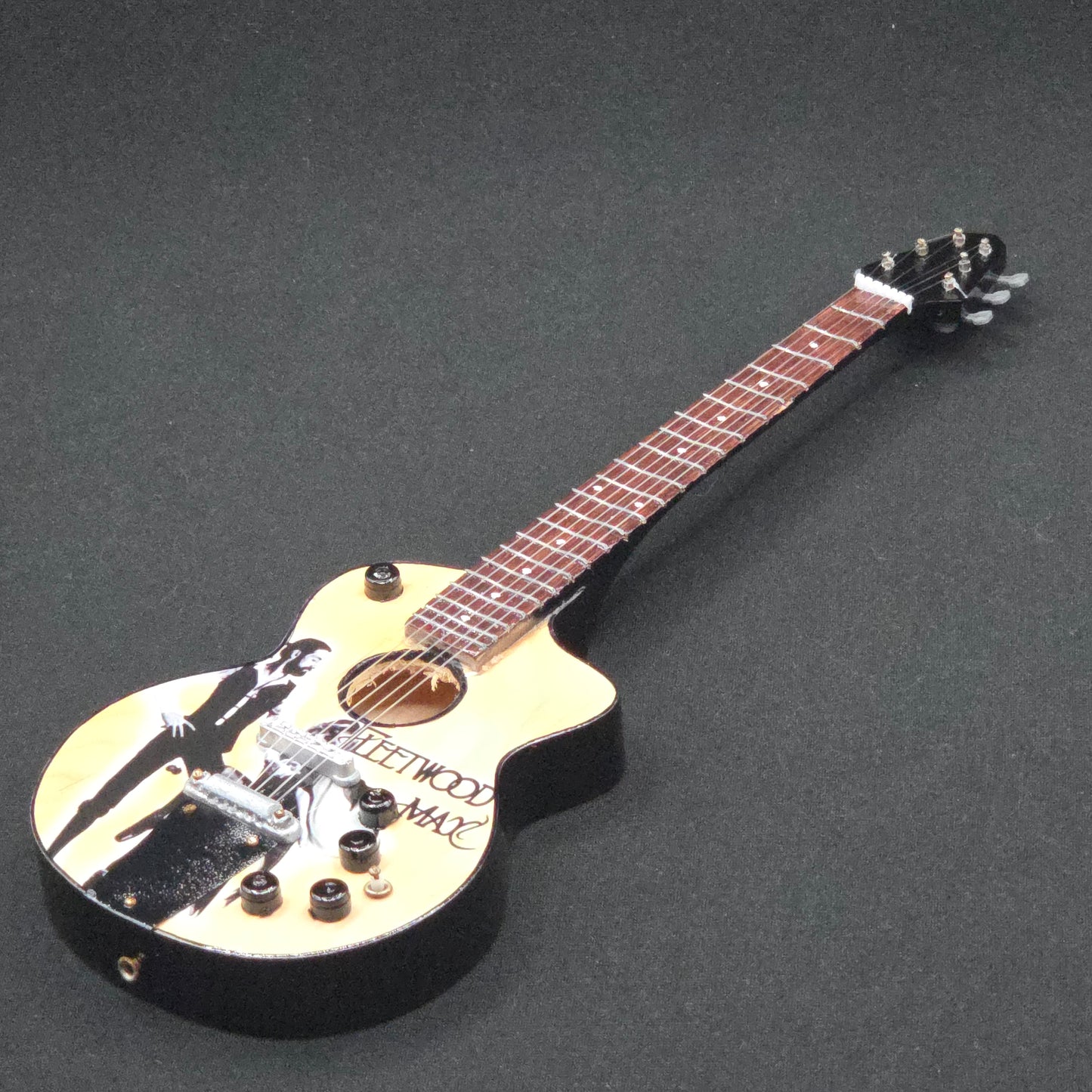 Miniature Guitar - Fleetwood Mac Rumours Acoustic - Model Guitar Inc Stand