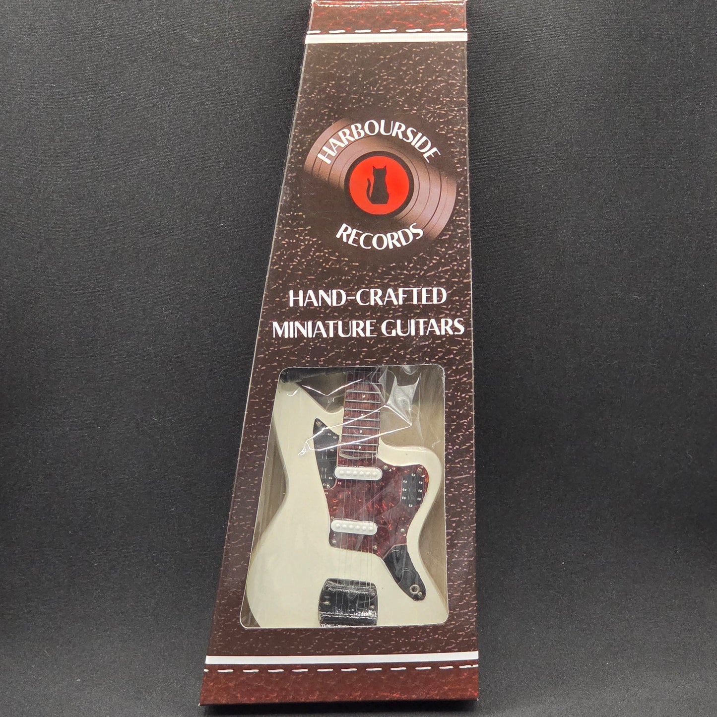 Miniature Guitar - Fender Jaguar White - Model Guitar Inc Stand