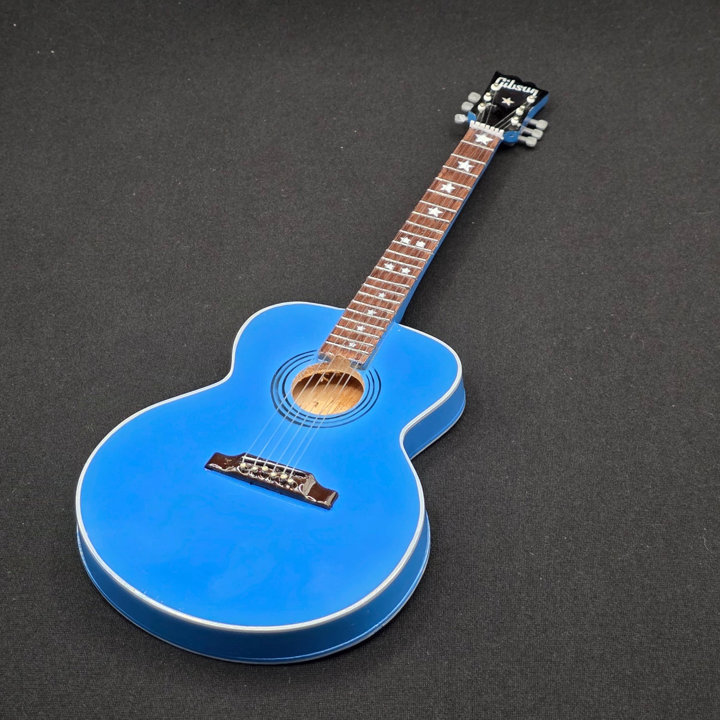 Miniature Guitar - Taylor Swift Eras Tour Lover Blue Gibson - Model Guitar Inc Stand