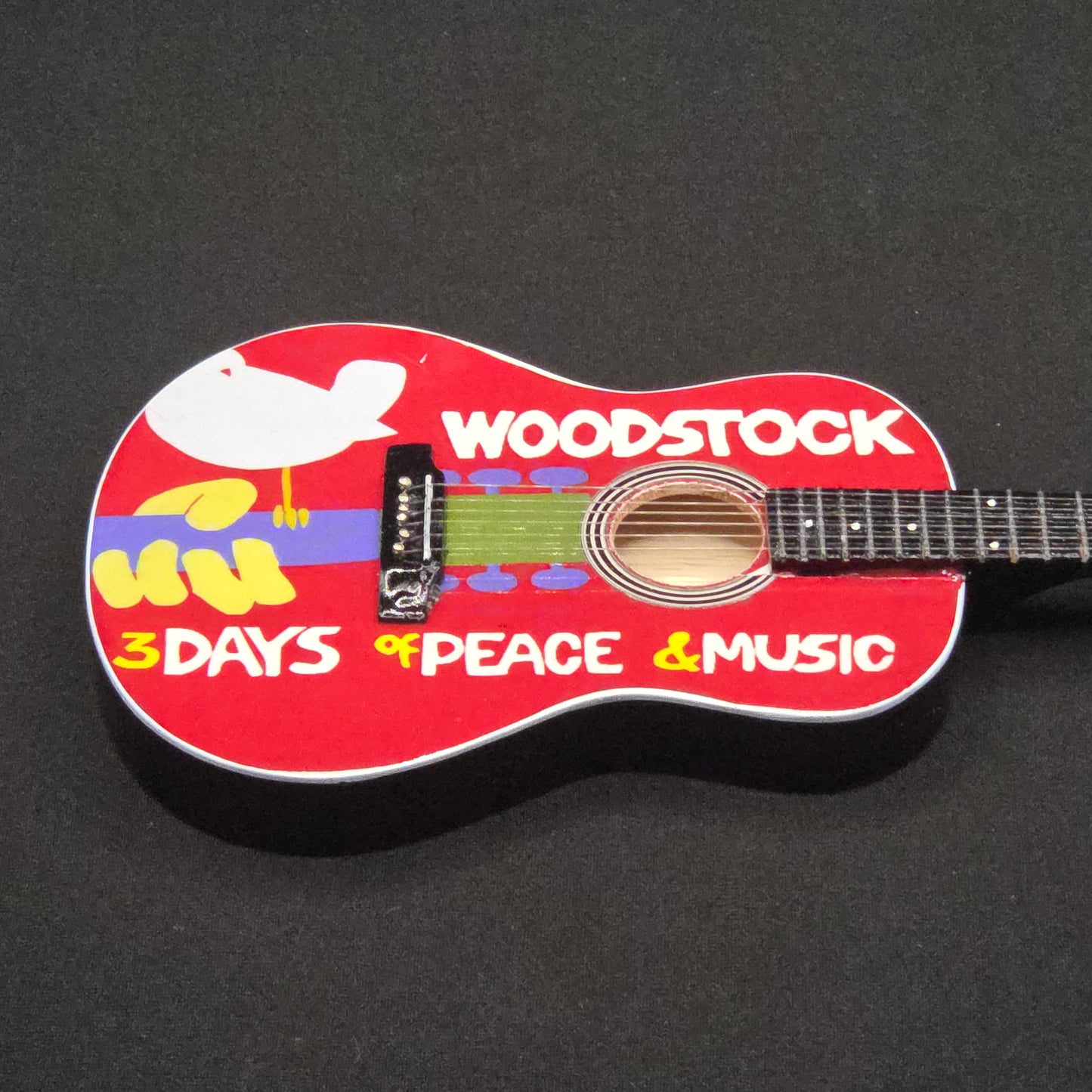 Miniature Guitar - Woodstock Acoustic - Model Guitar Inc Stand