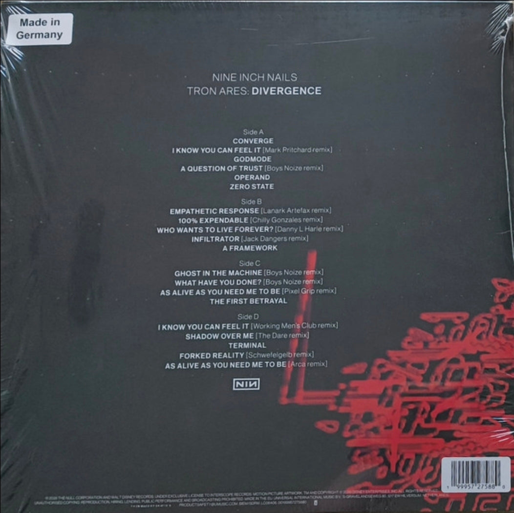 Nine Inch Nails - Tron Ares: Divergence (2xLP, 180) Vinyl Record / LP
